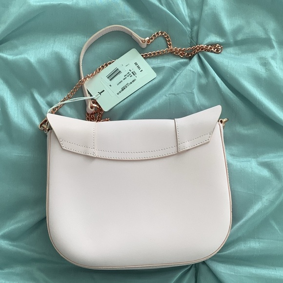 Ted Baker London Barkley pink genuine leather crossbody with gold rose chain - Picture 5 of 11